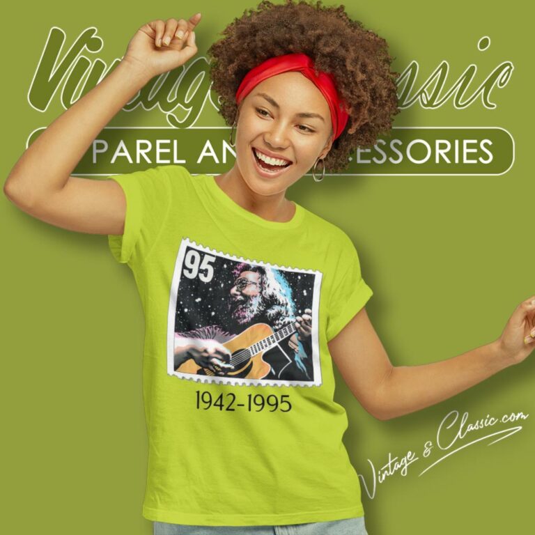 Jerry Garcia Stamp1995 Women T Shirt Jerry Garcia Stamp1995 Women T Shirt