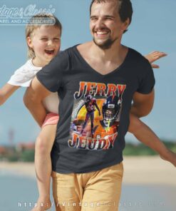 Jerry Jeudy Denver Broncos V Neck TShirt