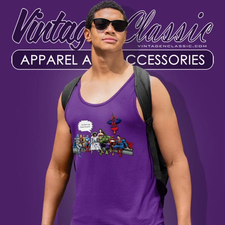 Jesus And Superheroes And Thats How I Saved The World Tank Top Racerback Jesus And Superheroes And Thats How I Saved The World Tank Top Racerback