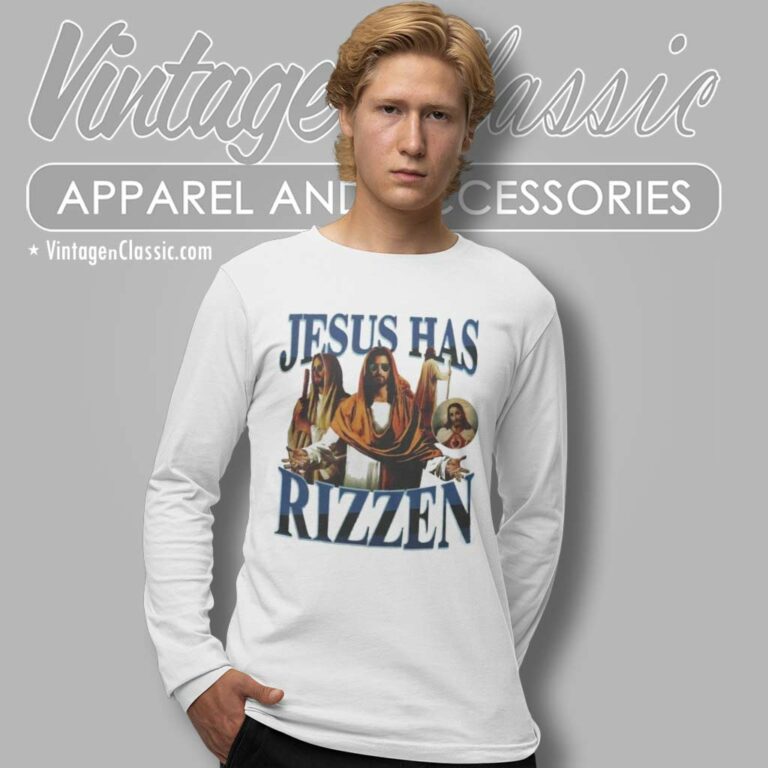 Jesus Has Rizzen Long Sleeve Tee Jesus Has Rizzen Long Sleeve Tee