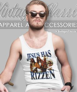 Jesus Has Rizzen Tank Top Racerback