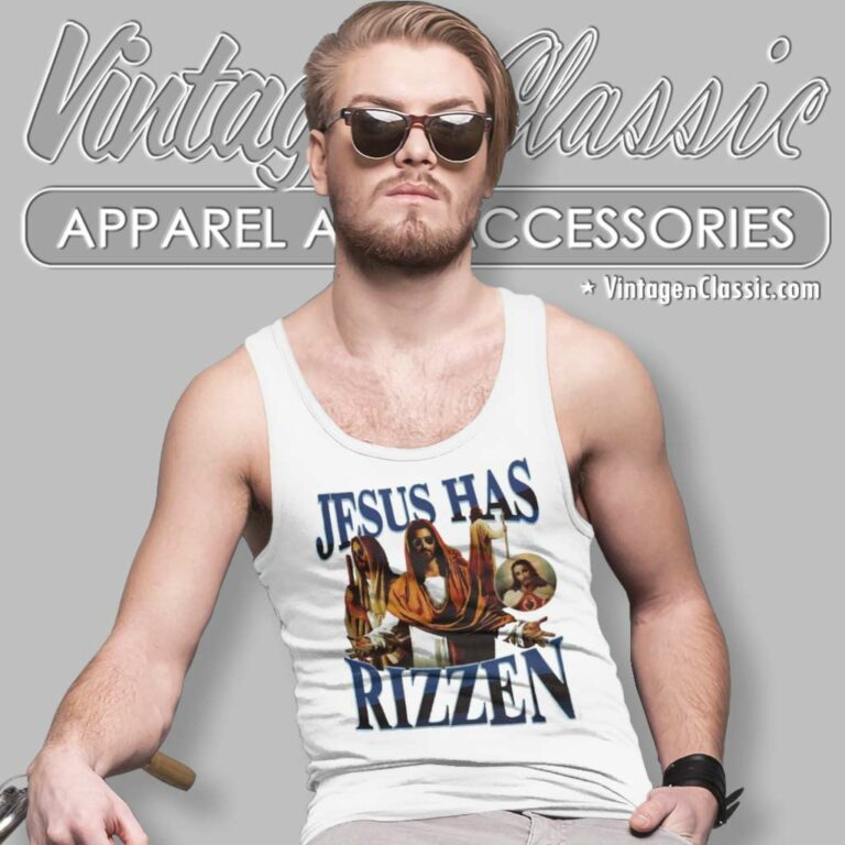 Jesus Has Rizzen Tank Top Racerback Jesus Has Rizzen Tank Top Racerback