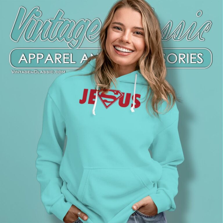 Jesus Superman Logo Hoodie Jesus Superman Logo Hoodie