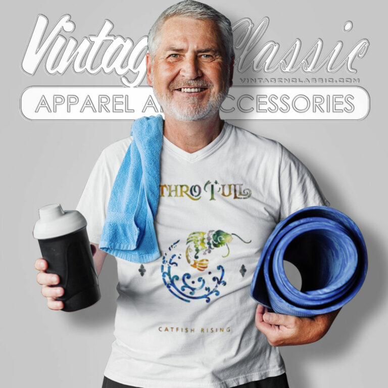 Jethro Tull Catfish Rising V Neck TShirt Jethro Tull Catfish Rising V Neck TShirt