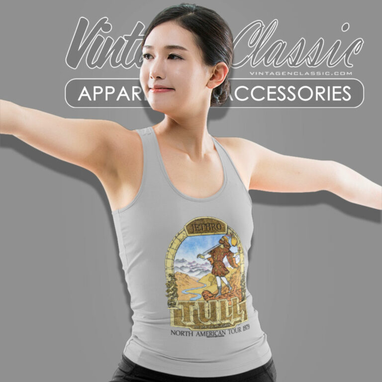 Jethro Tull Shirt North America Tour 79 Tank Top Racerback Jethro Tull Shirt North America Tour 79 Tank Top Racerback