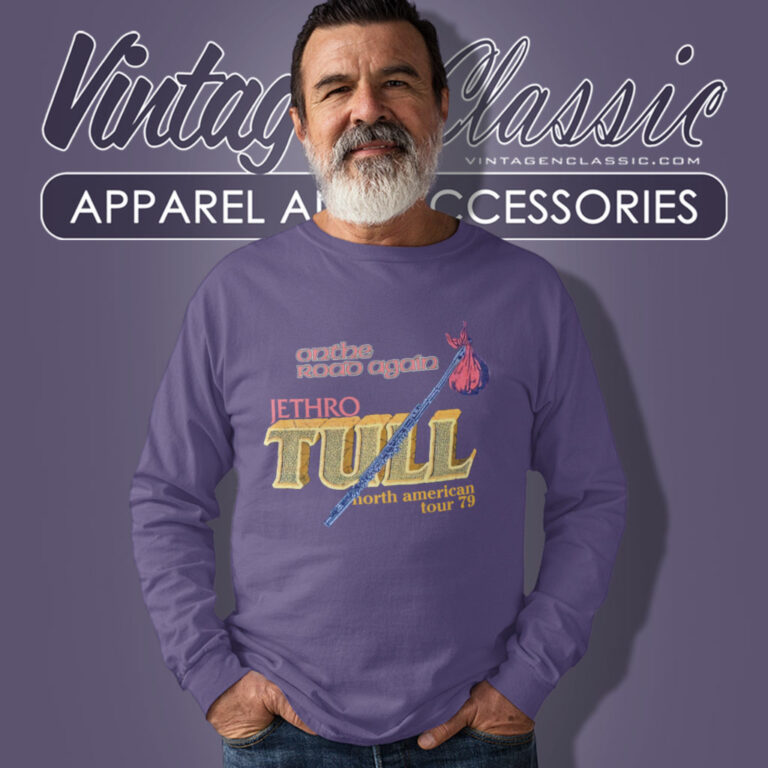 Jethro Tull Shirt On The Road Again Long Sleeve Tee Jethro Tull Shirt On The Road Again Long Sleeve Tee