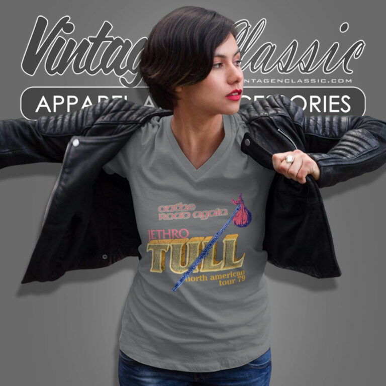 Jethro Tull Shirt On The Road Again V Neck TShirt Jethro Tull Shirt On The Road Again V Neck TShirt