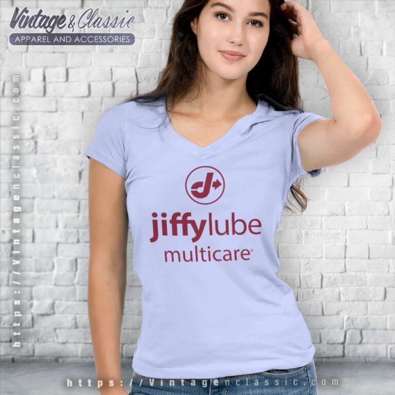 Jiffy Lube Multicare Logo V Neck TShirt Jiffy Lube Multicare Logo V Neck TShirt