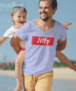 Jiffy Tshirt Funny Desihn Jiffy V Neck TShirt