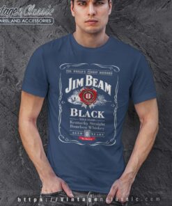 Jim Beam Bourbon Whiskey Navy TShirt
