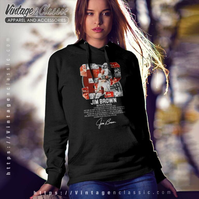 Jim Brown Running Back Cleveland Browns Hoodie Jim Brown Running Back Cleveland Browns Hoodie