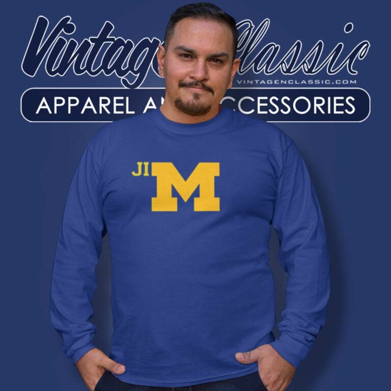 Jim Harbaugh Michigan Wolverines Football Ncaa Long Sleeve Tee Jim Harbaugh Michigan Wolverines Football Ncaa Long Sleeve Tee