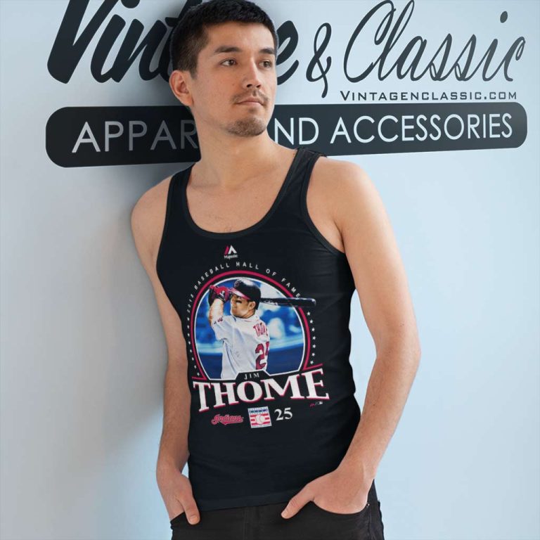 Jim Thome Cleveland Indians 2018 Hall Of Fame Tank Top Racerback Jim Thome Cleveland Indians 2018 Hall Of Fame Tank Top Racerback