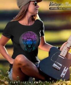 Jimi Hendrix Afro Speech Women TShirt