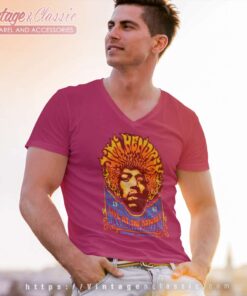 Jimi Hendrix Astoria 1967 V Neck TShirt