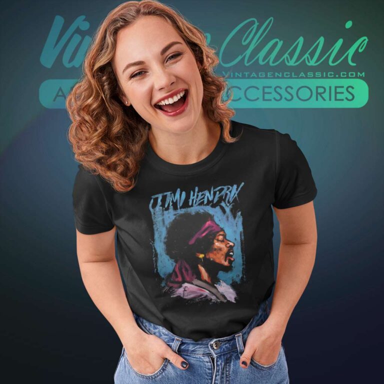 Jimi Hendrix Bandana Women TShirt Jimi Hendrix Bandana Women TShirt