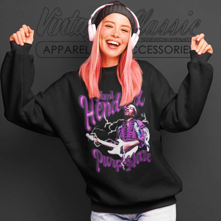 Jimi Hendrix Circle Guitar Sweatshirt Jimi Hendrix Circle Guitar Sweatshirt