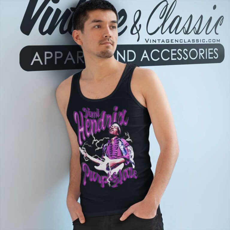 Jimi Hendrix Circle Guitar Tank Top Racerback Jimi Hendrix Circle Guitar Tank Top Racerback