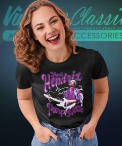 Jimi Hendrix Circle Guitar Women TShirt