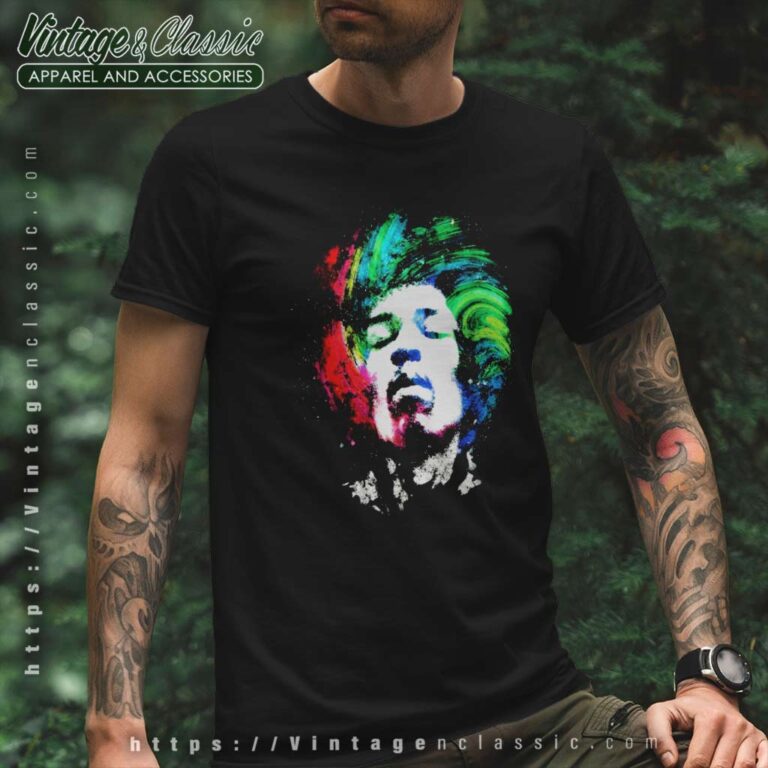 Jimi Hendrix Galaxy Stars Face T Shirt Jimi Hendrix Galaxy Stars Face T Shirt