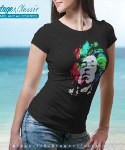 Jimi Hendrix Galaxy Stars Face Women TShirt