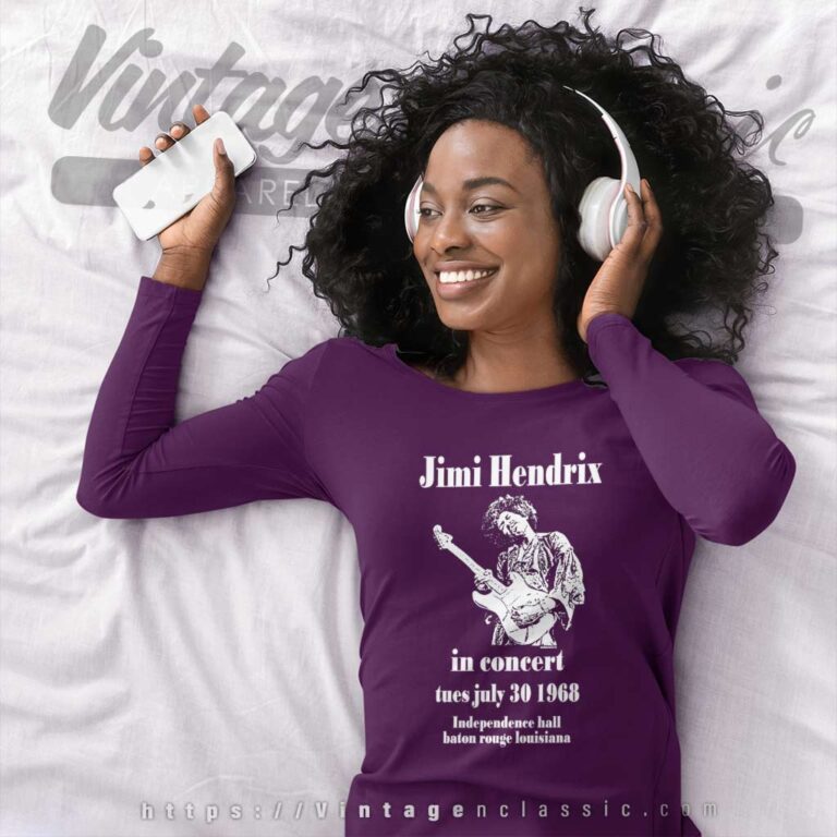Jimi Hendrix In Concert Long Sleeve Tee Jimi Hendrix In Concert Long Sleeve Tee