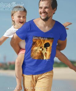 Jimi Hendrix Live At Woodstock V Neck TShirt