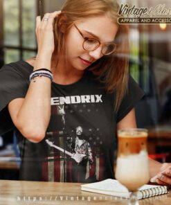 Jimi Hendrix Peace Flag Women TShirt