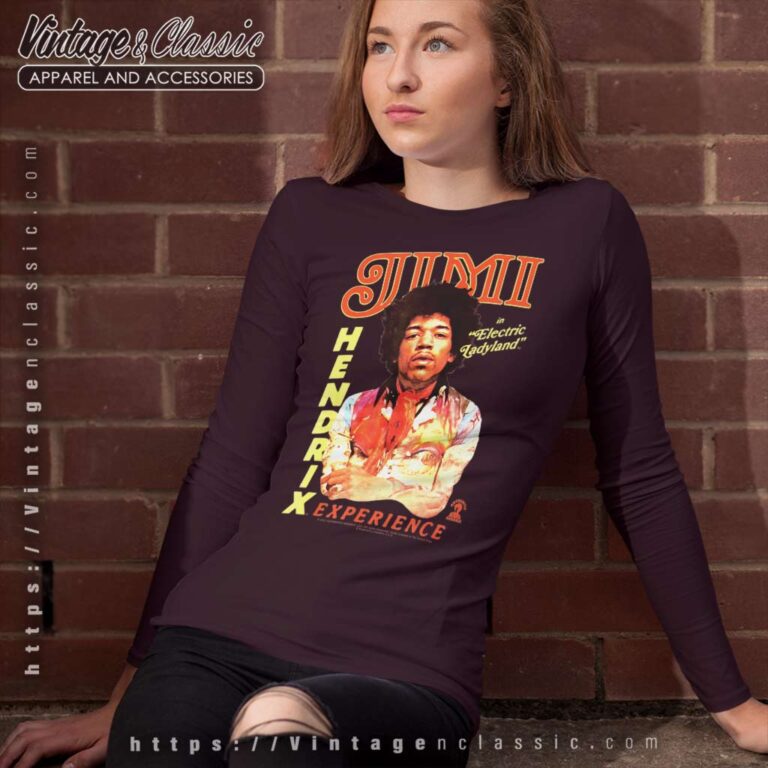 Jimi Hendrix Shirt Album Electric Ladyland Long Sleeve Tee Jimi Hendrix Shirt Album Electric Ladyland Long Sleeve Tee