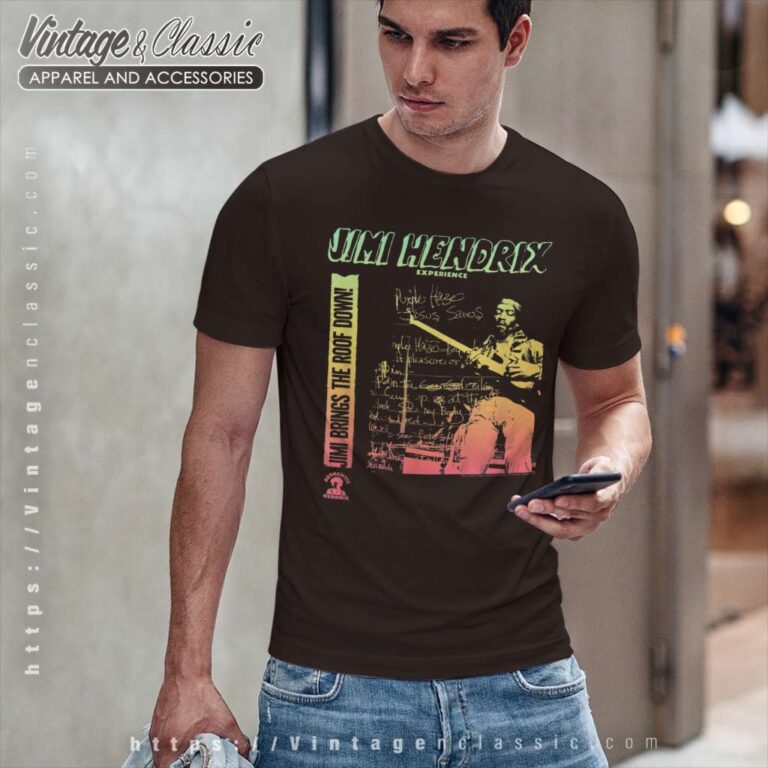 Jimi Hendrix Shirt Brings The Roof Down T Shirt Jimi Hendrix Shirt Brings The Roof Down T Shirt