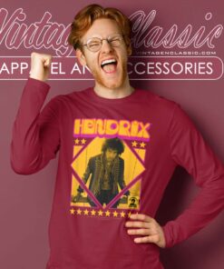 Jimi Hendrix Shirt Groovy Hendrix Logo Long Sleeve Tee