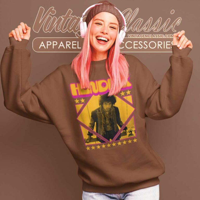 Jimi Hendrix Shirt Groovy Hendrix Logo Sweatshirt Jimi Hendrix Shirt Groovy Hendrix Logo Sweatshirt