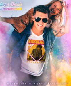 Jimi Hendrix Shirt Groovy Hendrix Logo V Neck TShirt