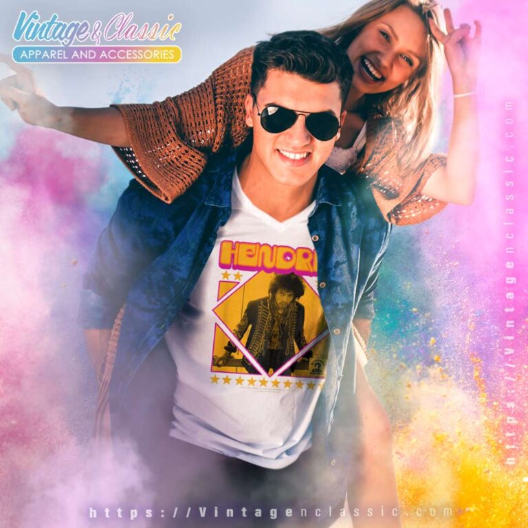 Jimi Hendrix Shirt Groovy Hendrix Logo V Neck TShirt Jimi Hendrix Shirt Groovy Hendrix Logo V Neck TShirt