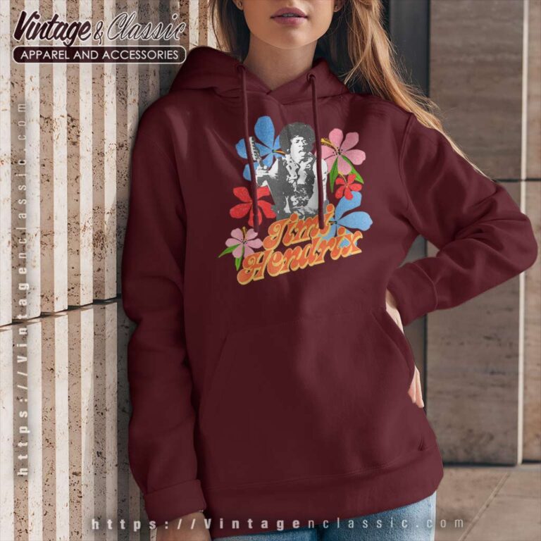 Jimi Hendrix Shirt Inspired Flower Hoodie Jimi Hendrix Shirt Inspired Flower Hoodie