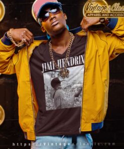 Jimi Hendrix Shirt Live At Woodstock V Neck TShirt