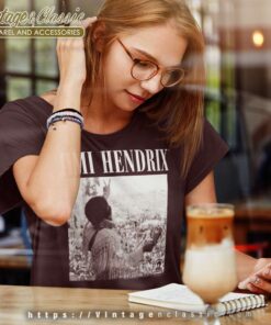 Jimi Hendrix Shirt Live At Woodstock Women TShirt