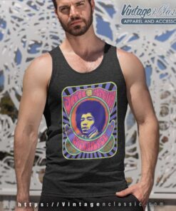 Jimi Hendrix Shirt Psychedelic Poster Tank Top Racerback