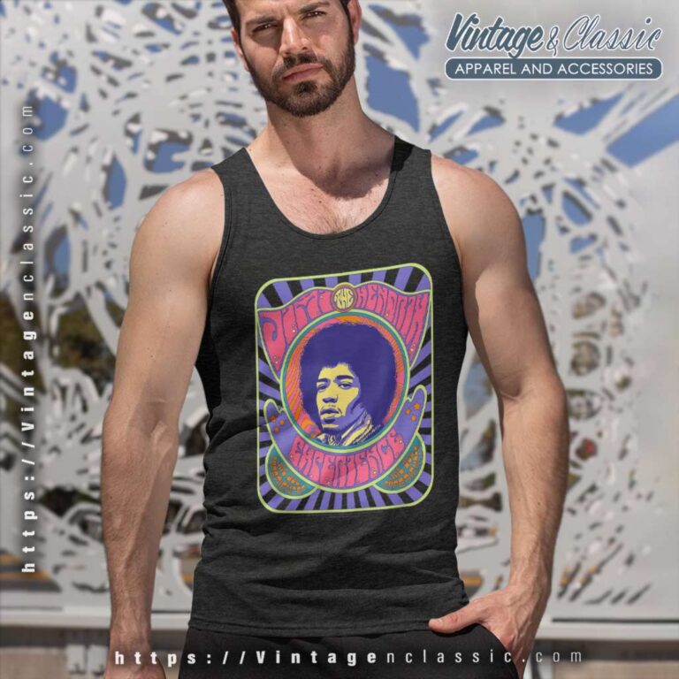 Jimi Hendrix Shirt Psychedelic Poster Tank Top Racerback Jimi Hendrix Shirt Psychedelic Poster Tank Top Racerback