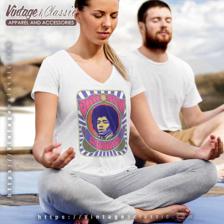 Jimi Hendrix Shirt Psychedelic Poster V Neck TShirt Jimi Hendrix Shirt Psychedelic Poster V Neck TShirt