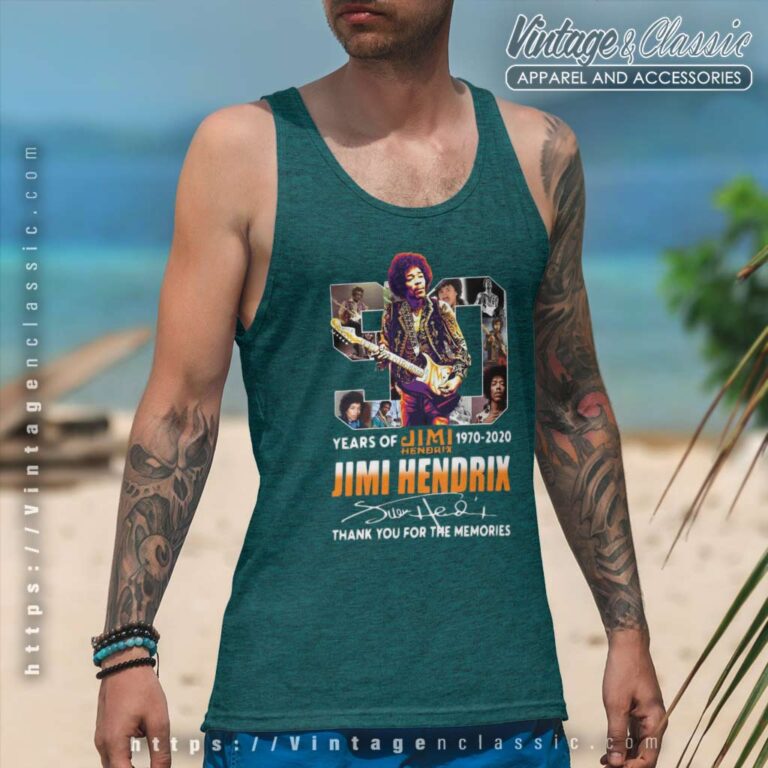 Jimi Hendrix Shirt Thank You For The Memories Tank Top Racerback Jimi Hendrix Shirt Thank You For The Memories Tank Top Racerback