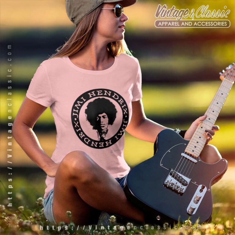 Jimi Hendrix Shirt White Circle Women TShirt Jimi Hendrix Shirt White Circle Women TShirt