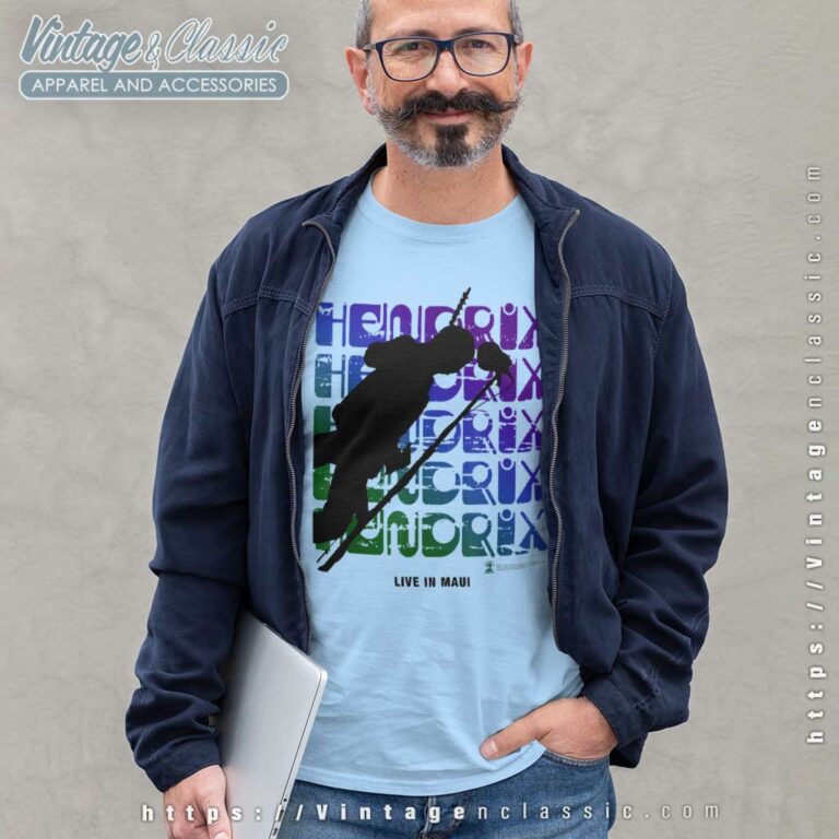 Jimi Hendrix Shirt White Live In Maui Long Sleeve Tee Jimi Hendrix Shirt White Live In Maui Long Sleeve Tee