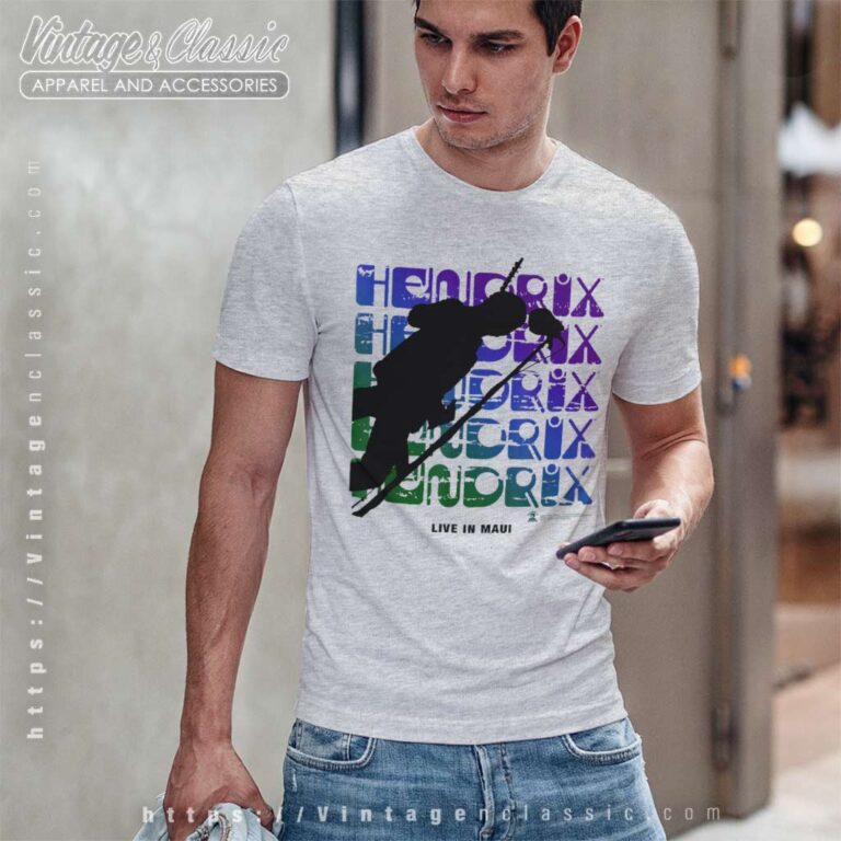 Jimi Hendrix Shirt White Live In Maui T Shirt Jimi Hendrix Shirt White Live In Maui T Shirt
