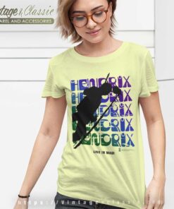 Jimi Hendrix Shirt White Live In Maui Women TShirt