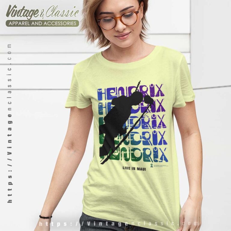 Jimi Hendrix Shirt White Live In Maui Women TShirt Jimi Hendrix Shirt White Live In Maui Women TShirt
