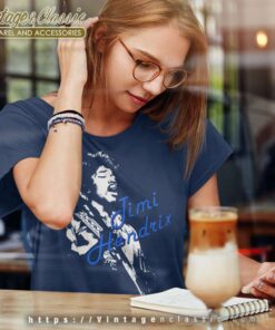 Jimi Hendrix Shirt White Silhouette Women TShirt