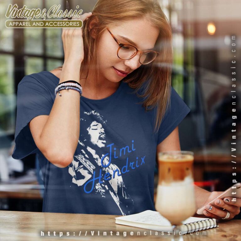 Jimi Hendrix Shirt White Silhouette Women TShirt Jimi Hendrix Shirt White Silhouette Women TShirt