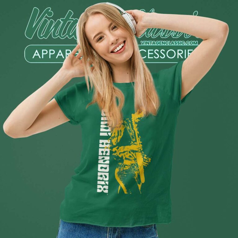 Jimi Hendrix Silhouette Guitar Shirt Women TShirt Jimi Hendrix Silhouette Guitar Shirt Women TShirt