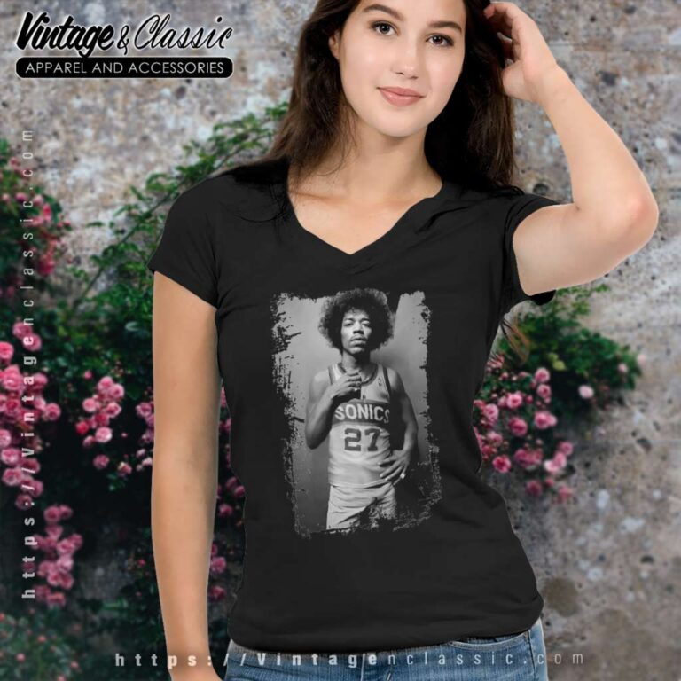 Jimi Hendrix Sonics V Neck TShirt Jimi Hendrix Sonics V Neck TShirt